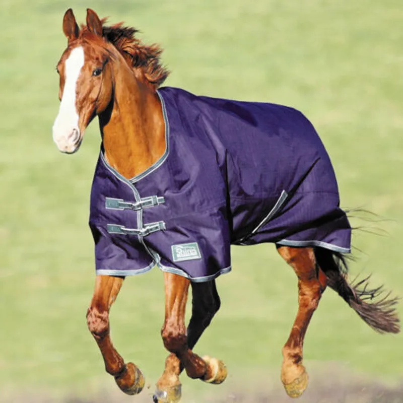 Shires Tempest Plus 1200D 300G Turnout Rug - Navy/Green/White
